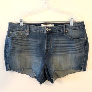 Torrid Distressed Shorts with Side Slits Size 20W